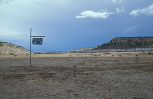 Amtrak going by the horses at Rancho Valmora in May 2002.