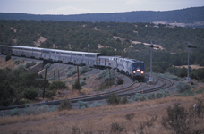 Amtrak's Southwest Chief at the switch  for the Chapelle, NM. siding.