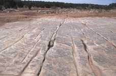 A close-up of the river bed we crossed.