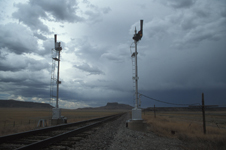 Semaphores at railroad mp 722.1 in May 2002.