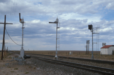 Eminent signal replacement near Wagon Mound, NM. August, 2002.