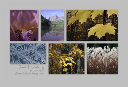 Another sample Photoshop template for a postcard.